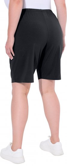 Ulla Popken Stretch Knit Bermuda Shorts Black - Jeans & Bukser i Store Størrelser – Plus Size - 