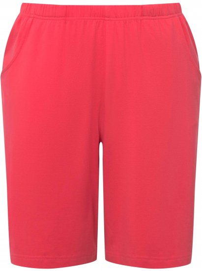 Ulla Popken Stretch Knit Bermuda Shorts Red - Jeans & Bukser i Store Størrelser – Plus Size - 