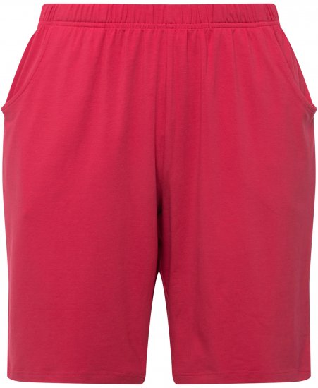 Ulla Popken Stretch Knit Bermuda Shorts Red - Jeans & Bukser i Store Størrelser – Plus Size - 