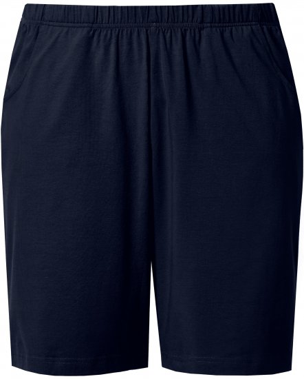 Ulla Popken Stretch Knit Bermuda Shorts Blue - Jeans & Bukser i Store Størrelser – Plus Size - 