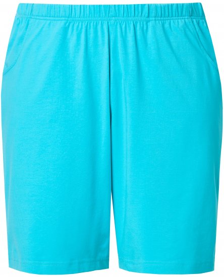 Ulla Popken Stretch Knit Bermuda Shorts Blue - Jeans & Bukser i Store Størrelser – Plus Size - 