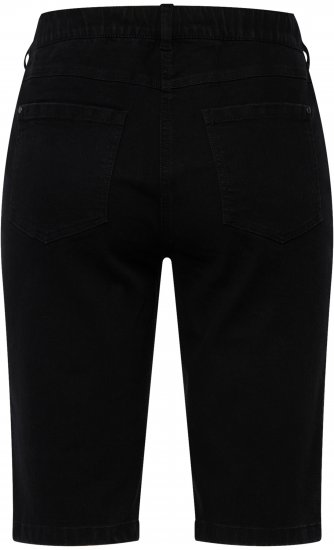 Ulla Popken Basic Denim Mandy Bermuda Shorts Black - Jeans & Bukser i Store Størrelser – Plus Size - 