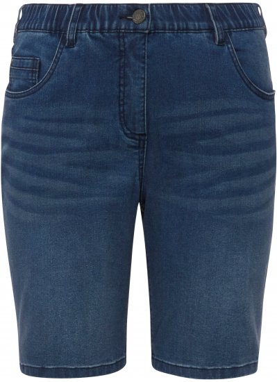 Ulla Popken Basic Denim Mandy Bermuda Shorts Light Blue Denim - Jeans & Bukser i Store Størrelser – Plus Size - 