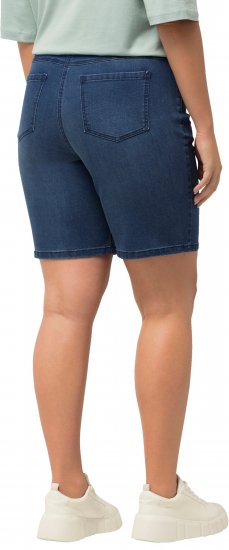 Ulla Popken Basic Denim Mandy Bermuda Shorts Light Blue Denim - Jeans & Bukser i Store Størrelser – Plus Size - 