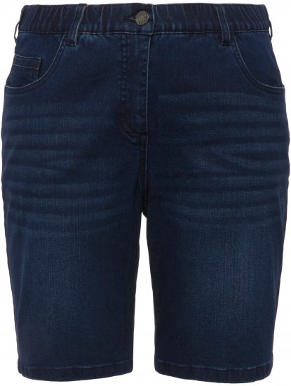 Ulla Popken Basic Denim Mandy Bermuda Shorts Blue Denim - Jeans & Bukser i Store Størrelser – Plus Size - 