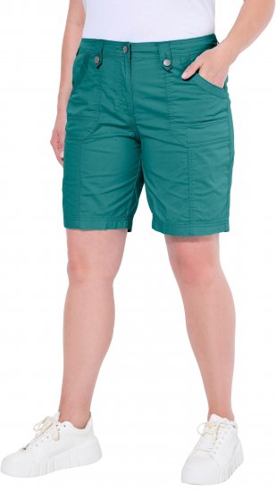 Ulla Popken Cargo Bermuda Shorts Teal - Jeans & Bukser i Store Størrelser – Plus Size - 