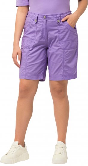 Ulla Popken Cargo Bermuda Shorts Pale Lilac - Jeans & Bukser i Store Størrelser – Plus Size - 