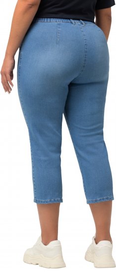 Ulla Popken Cropped Stretch Blend Mony Jeans Blue - Jeans & Bukser i Store Størrelser – Plus Size - 