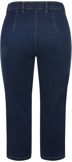 Ulla Popken Cropped Stretch Blend Mony Jeans Blue Denim - Jeans & Bukser i Store Størrelser – Plus Size - 