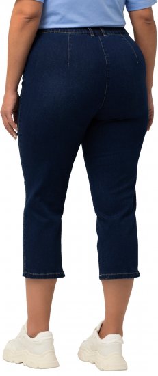 Ulla Popken Cropped Stretch Blend Mony Jeans Blue Denim - Jeans & Bukser i Store Størrelser – Plus Size - 