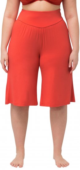 Ulla Popken Wide Leg Flared Bermuda Shorts - Jeans & Bukser i Store Størrelser – Plus Size - 
