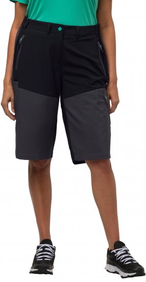 Ulla Popken Water Repellent Nordic Walking Shorts Black - Jeans & Bukser i Store Størrelser – Plus Size - 