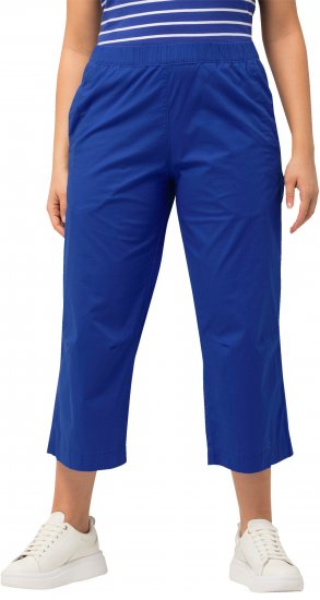 Ulla Popken Cropped Ruby Fit Pants Blue - Jeans & Bukser i Store Størrelser – Plus Size - Jeans & bukser, EU 42-70