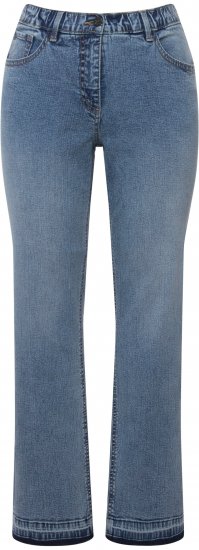 Ulla Popken Wide Leg Stretch Fit Mandy Jeans Light Blue Denim - Jeans & Bukser i Store Størrelser – Plus Size - 