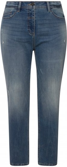 Ulla Popken Thermal Mom Jeans Blue Denim - Jeans & Bukser i Store Størrelser – Plus Size - 