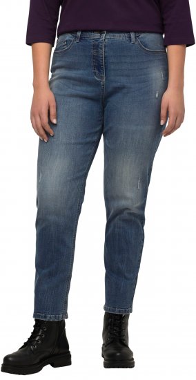 Ulla Popken Thermal Mom Jeans Blue Denim - Jeans & Bukser i Store Størrelser – Plus Size - 