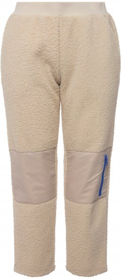 Ulla Popken Teddy Fleece Knee Patch Pants Beige - Jeans & Bukser i Store Størrelser – Plus Size - Jeans & bukser, EU 42-70