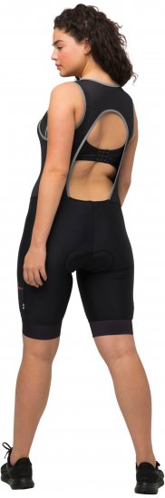 Ulla Popken Padded Cycling Zip Front Bodysuit Black - Jeans & Bukser i Store Størrelser – Plus Size - Jeans & bukser, EU 42-70