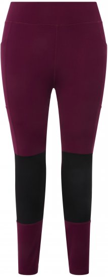 Ulla Popken High Waisted Hiking Leggings Purple - Jeans & Bukser i Store Størrelser – Plus Size - 