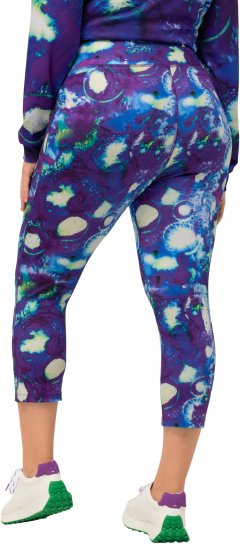 Ulla Popken Neon Bubble Quick Dry Leggings Blue - Jeans & Bukser i Store Størrelser – Plus Size - Jeans & bukser, EU 42-70