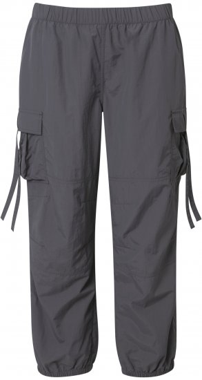 Ulla Popken Elastic Waist Cargo Pants Graphite Grey - Jeans & Bukser i Store Størrelser – Plus Size - 