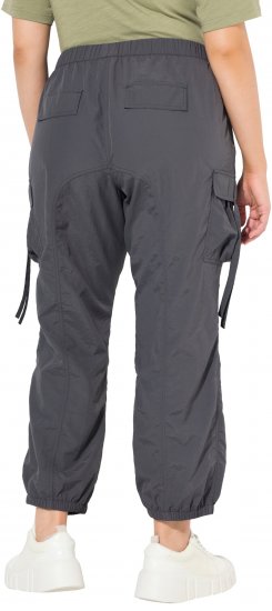 Ulla Popken Elastic Waist Cargo Pants Graphite Grey - Jeans & Bukser i Store Størrelser – Plus Size - 