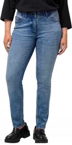 Ulla Popken Distressed Wash Jeans Blue - Jeans & Bukser i Store Størrelser – Plus Size - 