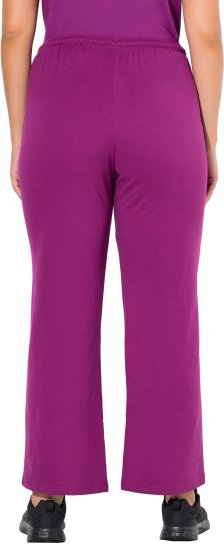 Ulla Popken Straight Leg Joggers Purple - Jeans & Bukser i Store Størrelser – Plus Size - 