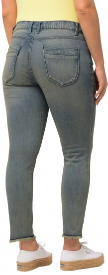 Ulla Popken Fringed Hem Sarah Jeans Blue - Jeans & Bukser i Store Størrelser – Plus Size - 