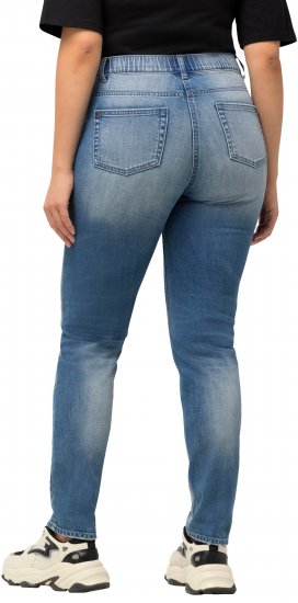 Ulla Popken Distressed Stretch Fit Sarah Jeans Blue - Jeans & Bukser i Store Størrelser – Plus Size - Jeans & bukser, EU 42-70