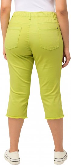 Ulla Popken Stretch Fit Raw Hem Capris Pistachio - Jeans & Bukser i Store Størrelser – Plus Size - 