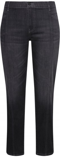 Ulla Popken Decorative Seam Boyfriend Jeans Dark Teal - Jeans & Bukser i Store Størrelser – Plus Size - 