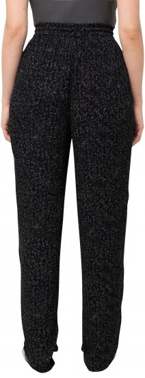Ulla Popken Speckled Crepe Pull On Pants Black - Jeans & Bukser i Store Størrelser – Plus Size - Jeans & bukser, EU 42-70
