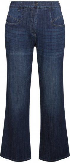 Ulla Popken Bootcut Stretch Fit Jeans Blue - Jeans & Bukser i Store Størrelser – Plus Size - 