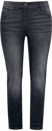 Ulla Popken Rhinestone Detail Stretch Fit Jeans Black - Jeans & Bukser i Store Størrelser – Plus Size - 