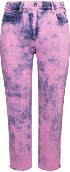 Ulla Popken Color Wash Stretch Fit Boyfriend Jeans Bold Pink - Jeans & Bukser i Store Størrelser – Plus Size - 