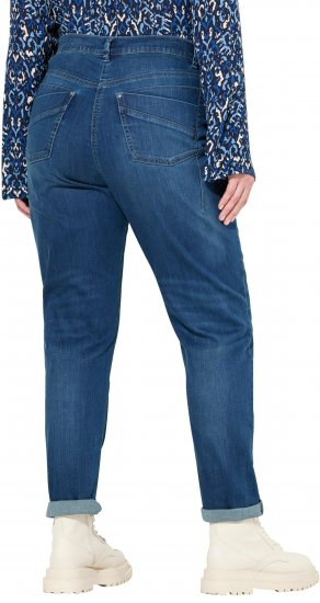 Ulla Popken Rivet Detail Mom Jeans Blue - Jeans & Bukser i Store Størrelser – Plus Size - 