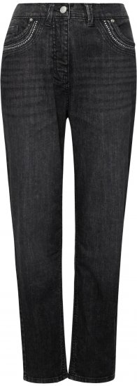 Ulla Popken Rivet Detail Mom Jeans Denim Blue - Jeans & Bukser i Store Størrelser – Plus Size - Jeans & bukser, EU 42-70
