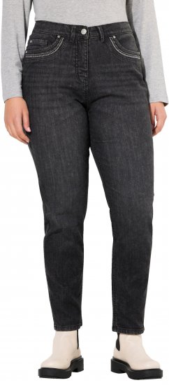 Ulla Popken Rivet Detail Mom Jeans Denim Blue - Jeans & Bukser i Store Størrelser – Plus Size - Jeans & bukser, EU 42-70