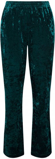 Ulla Popken Velvet Elastic Waist Pants Green - Jeans & Bukser i Store Størrelser – Plus Size - 