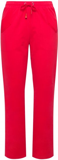 Ulla Popken Elastic Waist Sweatpants Red - Jeans & Bukser i Store Størrelser – Plus Size - Jeans & bukser, EU 42-70