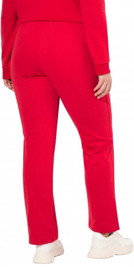 Ulla Popken Elastic Waist Sweatpants Red - Jeans & Bukser i Store Størrelser – Plus Size - Jeans & bukser, EU 42-70