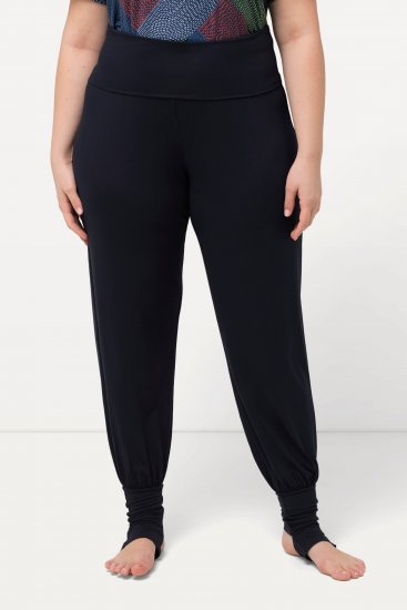 Ulla Popken Stirrup Yoga Pants Navy - Jeans & Bukser i Store Størrelser – Plus Size - 