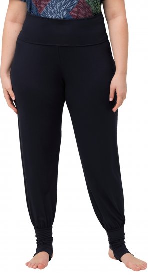 Ulla Popken Stirrup Yoga Pants Navy - Jeans & Bukser i Store Størrelser – Plus Size - 
