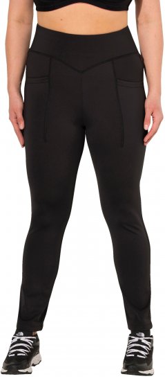 Ulla Popken Straight Leg Quick Drying Leggings Black - Jeans & Bukser i Store Størrelser – Plus Size - 