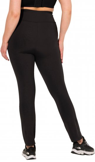 Ulla Popken Straight Leg Quick Drying Leggings Black - Jeans & Bukser i Store Størrelser – Plus Size - 