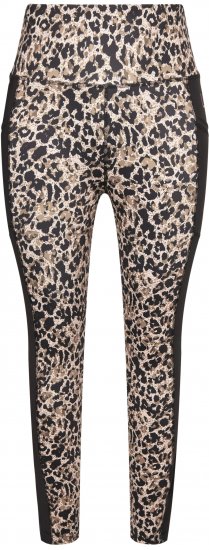 Ulla Popken Leopard Print Quick Drying Leggings Orange - Jeans & Bukser i Store Størrelser – Plus Size - Jeans & bukser, EU 42-70