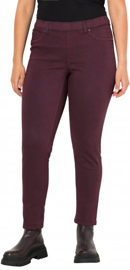 Ulla Popken Pull On Jeans Brown - Jeans & Bukser i Store Størrelser – Plus Size - Jeans & bukser, EU 42-70