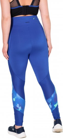 Ulla Popken Quick Dry Abstract Print Leggings Blue - Jeans & Bukser i Store Størrelser – Plus Size - Jeans & bukser, EU 42-70