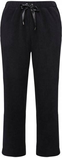 Ulla Popken Fleece Loungewear Pants Black - Jeans & Bukser i Store Størrelser – Plus Size - 